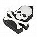 Skeleton Style Rubber + Aluminum Alloy USB 2.0 Flash Drive - Black + White (4GB) Skeleton Style Rubber + Aluminum Alloy USB 2.0 Flash Drive - Black + White (4GB)