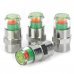 Olinton AT2019 Universal Tire Pressure Warning Monitoring Indicator Valve Caps - Silver (4 PCS) Olinton AT2019 Universal Tire Pressure Warning Monitoring Indicator Valve Caps - Silver (4 PCS)