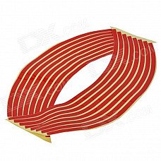 DIY Motorcycle Wheel 18" Reflective Sticker - Red (16 PCS)