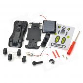 Assembling Mini Solar Power Sport Car Toy - Black