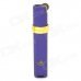 1601 Stainless Steel Windproof Blue Butane Lighter - Purple
