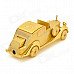 1851 Dragon Pattern Car Style Zinc Alloy Yellow Butane Jet Lighter - Golden