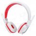 Kanen KM890 Wired Folding Stereo Headphones - White + Red (3.5mm Plug / 1.5m) Kanen KM890 Wired Folding Stereo Headphones - White + Red (3.5mm Plug / 1.5m)