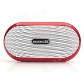 SinGBOX SV-507 Portable Amplifier Speaker w/ FM for Iphone + MP3 - Red