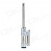 Zinc Alloy Practical Long Shaft Butane Lighter - Silver