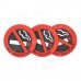 Universal Car Safety Warning Mark No Smoking - Red + Black (3 PCS)