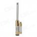 Zinc Alloy Practical Long Shaft Butane Lighter - Silver + Golden