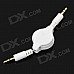 Retractable 3.5mm Male to Male Audio Cable - White (80CM-Length) Retractable 3.5mm Male to Male Audio Cable - White (80CM-Length)