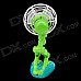 L800 Cute Robot Football Style USB Power Fan - Green + White + Blue L800 Cute Robot Football Style USB Power Fan - Green + White + Blue