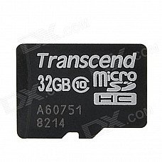 Transcend TS32GUSDHC10 MicroSDHC Memory Card - Black (32GB / Class 10) Transcend TS32GUSDHC10 MicroSDHC Memory Card - Black (32GB / Class 10)