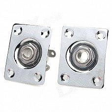 Iron Cable Connection Square Plugs for Electric Guitar / Bass Guitar - Silver (2 PCS) Iron Cable Connection Square Plugs for Electric Guitar / Bass Guitar - Silver (2 PCS)