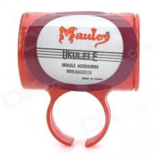 Plastic Finger Sand Hammer for Ukulele / Guitar - Deep Pink