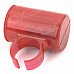 Plastic Finger Sand Hammer for Ukulele / Guitar - Deep Pink