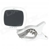 1.5" LCD Color Screen Clip On Chromatic Tuner for Guitar / Bass / Violin / Ukulele - White