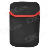 Protective Water Resistant Anti-Static Sleeve Bag for 7" GPS / Tablet PC - Black + Red