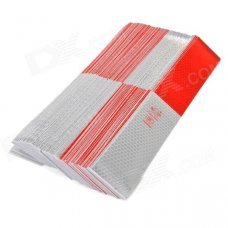 YB032101 Reflective Car Body Marking Stickers - Silver + Red YB032101 Reflective Car Body Marking Stickers - Silver + Red