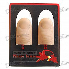 Automatic LED Finger Lamp Flashlights - Red (2-Pack)