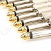 6.35mm Male Plug Audio Connector - Silver + Golden (10PCS) 6.35mm Male Plug Audio Connector - Silver + Golden (10PCS)