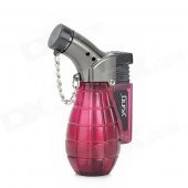 Windproof Butane Gas Jet Lighter - Wine Red + Black