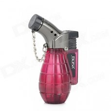 Windproof Butane Gas Jet Lighter - Wine Red + Black