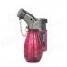 Windproof Butane Gas Jet Lighter - Wine Red + Black