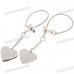 Funny Prank Stainless Steel Plug-and-Play Couple's Puzzle Keychains (2-Piece Set)