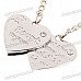 Funny Prank Stainless Steel Plug-and-Play Couple's Puzzle Keychains (2-Piece Set)