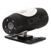 HD-177 0.7" TFT 5MP CMOS Sport Bicycle Digital Video Camcorder w/ TF / Mini USB - White + Black