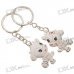 Stainless Steel Year-of-Cow Couple's Keychains (2-Piece Set)