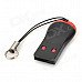 C286 Mini Whistle Style USB2.0 Card Reader - Black + Red (32GB) C286 Mini Whistle Style USB2.0 Card Reader - Black + Red (32GB)