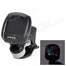 1.1" LCD Color Screen Clip On Chromatic Tuner for Guitar / Bass / Violin / Ukulele - Black 1.1" LCD Color Screen Clip On Chromatic Tuner for Guitar / Bass / Violin / Ukulele - Black