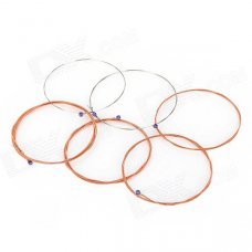 ZIKO Replacement Steel + Copper Wire Folk Guitar Strings - Silver + Red Copper (6 PCS) ZIKO Replacement Steel + Copper Wire Folk Guitar Strings - Silver + Red Copper (6 PCS)