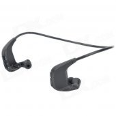 Sports Water Resistant In-Ear Headset USB Rechargeable MP3 Player w/ Ear Buds - Black (4GB)