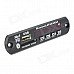 Bluetooth MP3 Decoding Board Module w/ SD Card Slot / USB 2.0 Port / FM / Remote - Black + White Bluetooth MP3 Decoding Board Module w/ SD Card Slot / USB 2.0 Port / FM / Remote - Black + White