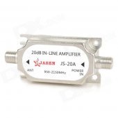 JS-20A Satellite Receiver in-Line Amplifier - Silver