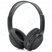 5800 Wireless Bluetooth v3.0 + EDR Headset Headphones w/ MP3 + FM Radio + Microphone - Black