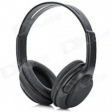 5800 Wireless Bluetooth v3.0 + EDR Headset Headphones w/ MP3 + FM Radio + Microphone - Black