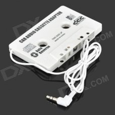 Car Cassette Tape Adapter Transmitters for MP3 / CD / DVD Player - White (3.5mm Plug) Car Cassette Tape Adapter Transmitters for MP3 / CD / DVD Player - White (3.5mm Plug)
