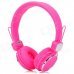 Kanen IP-850 Foldable Headset Headphone w/ Microphone - Pink + Silver (3.5mm Plug / 153cm-Cable) Kanen IP-850 Foldable Headset Headphone w/ Microphone - Pink + Silver (3.5mm Plug / 153cm-Cable)