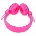 Kanen IP-850 Foldable Headset Headphone w/ Microphone - Pink + Silver (3.5mm Plug / 153cm-Cable) Kanen IP-850 Foldable Headset Headphone w/ Microphone - Pink + Silver (3.5mm Plug / 153cm-Cable)