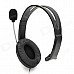 Single Headphone w/ Microphone for Xbox 360 / Xbox 360 Slim - Black Single Headphone w/ Microphone for Xbox 360 / Xbox 360 Slim - Black