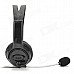 Single Headphone w/ Microphone for Xbox 360 / Xbox 360 Slim - Black Single Headphone w/ Microphone for Xbox 360 / Xbox 360 Slim - Black