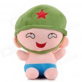 04 Funny Artillery Plush Toy - Green + Pink + Blue