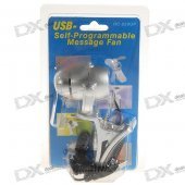 USB Powered Programmable LED Text Message Display Fan