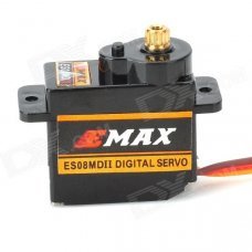 EMAX ES08MDII Micro Digital Metal Gear Servo - Black EMAX ES08MDII Micro Digital Metal Gear Servo - Black