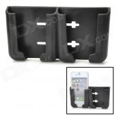 Multi-Function Car PVC Stand for Iphone 4 / Cell Phone / GPS / Name Card - Black