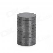 10 x 1.5mm Ferrite Magnet Discs - Black (10 PCS)
