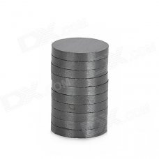 10 x 1.5mm Ferrite Magnet Discs - Black (10 PCS)