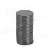 Round Shaped Ferrite Magnet for Electronic DIY - Black (18 x 1.6mm / 20 PCS)