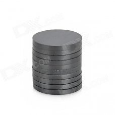 Round Shaped Ferrite Magnet for Electronic DIY - Black (16 x 1.5mm / 10 PCS)